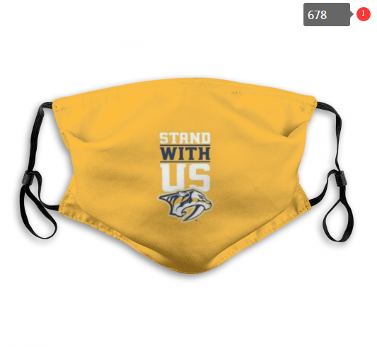 NHL Nashville Predators #12 Dust mask with filter->nhl dust mask->Sports Accessory